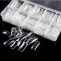 500pcs Stiletto French Acrylic False Nail Art Tips ABS Artificial Nail Supplies with 10 Sizes Artificial Nails Wholesale
