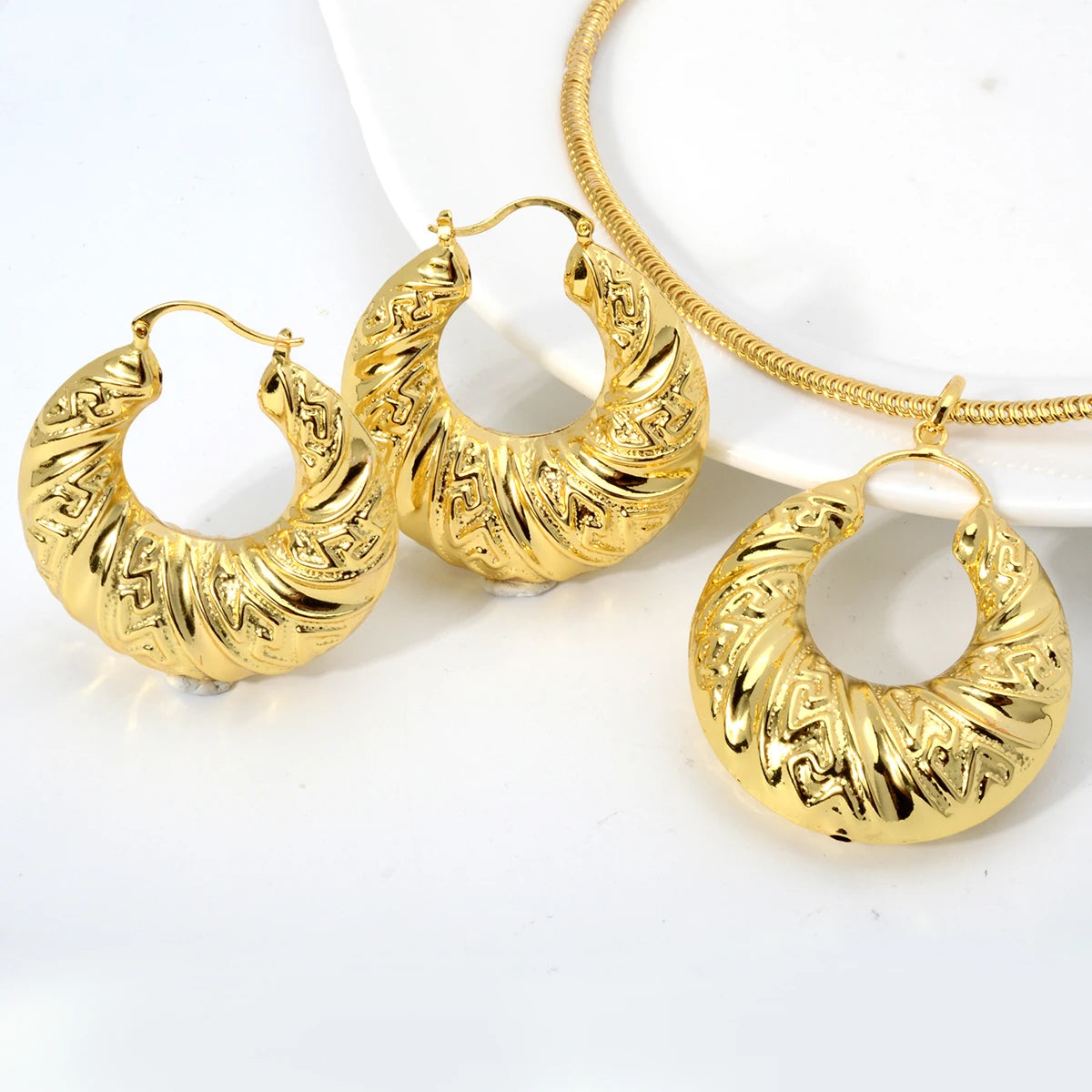 Zeadear Jewelry Bridal Necklace Jewelry Set Chunky Wide Wedding Jewelry Sets