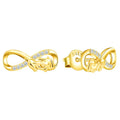 Wholesale Fashion 925 Silver Earring with New Puppy Zircon Gold Plated for Anniversary or Gift
