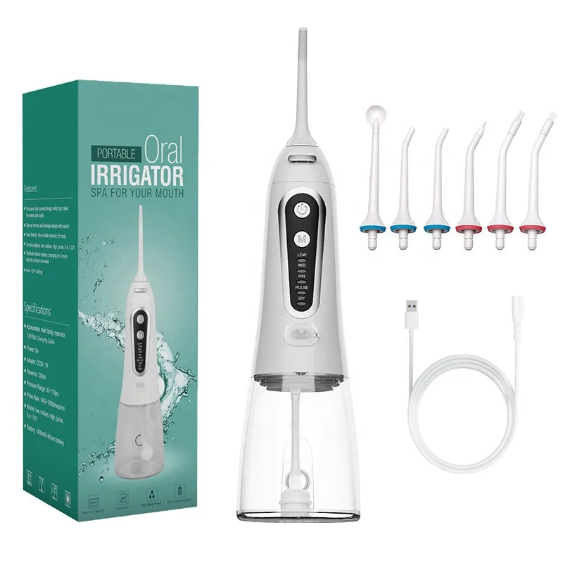 Portable Rechargeable IPX8 Waterproof Dental for Oral Irrigator Portable Water Jet Flosser