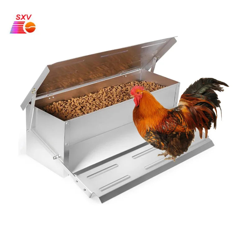 New Animal Farm Husbandry Equipment 5kg Galvanized Steel Automatic Chicken Feeder and Drinkers for Poultry Chicken