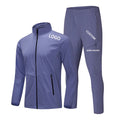 Men's New Hot Selling Blank Custom logo Jacket Gym Tracksuit High Quality Sport Suit