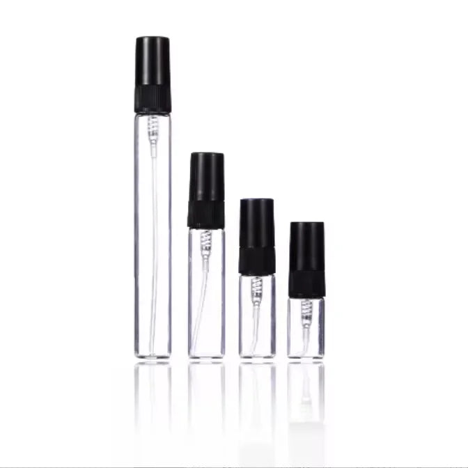 Mini Perfume Atomizer 2ml 3ml 5ml 10ml Refillable Travel Glass Spray Bottles Sample Test Tube Glass Vials Wholesale