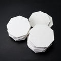 Professional Blank Octagon Ceramic Poker Chips 13g White Chips Any logo Customizable Can Printed on Chips for Casino Games