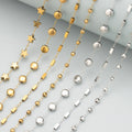 C379 GUFEATHER Stainless Steel Nickel-Free Pass REACH Handmade Jewelry Making Findings Chain 1m/lot Bag Packaging DIY Bracelet