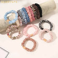 New Korea Women Scrunchies Hair Ties 30 Colors Design Silk Satin Scrunchies for Ponytail Holder for Lady