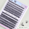 Super Pretty Lashes Cluster Lash Cluster Kit Custom Logo Natural Soft Lashes Clusters Supplier