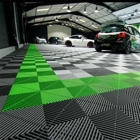 400*400*18MM Anti Slip PP Interlocking Garage Floor Tiles/Removable Plastic Interlocking Floor Mats for Car Wash
