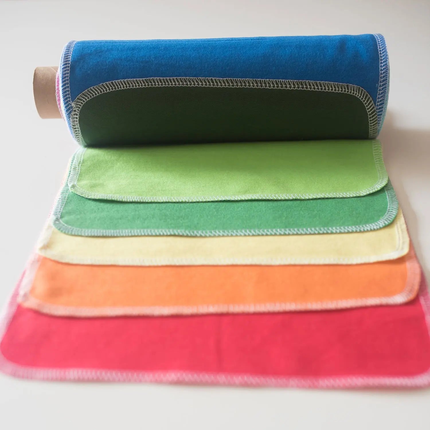 Reusable Organic Bamboo Kitchen Towels Unpaper Washcloths-Unbleached Unpaper Towels Kitchen Essentials