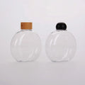 Plastic PET Packaging Round Shape Design 12oz 350ml Soft Drinking Container Juice Beverage Bottle with Cap OEM Service Accept