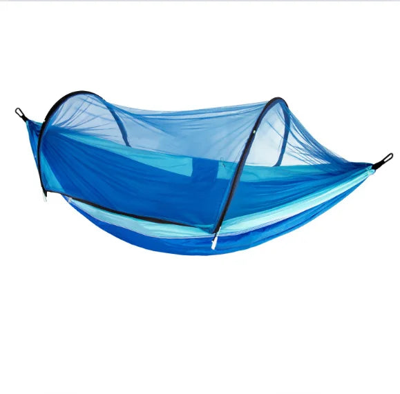 In Stock and OEM  270cm*140cm Light Weight Outdoor Camping Nylon Parachute Fabric Portable Travel POP up Mosquito Net Hammock