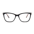 Acetate Metal Eyeglasses Frames with Metal Decoration Acetic-Acid for Eye Glasses