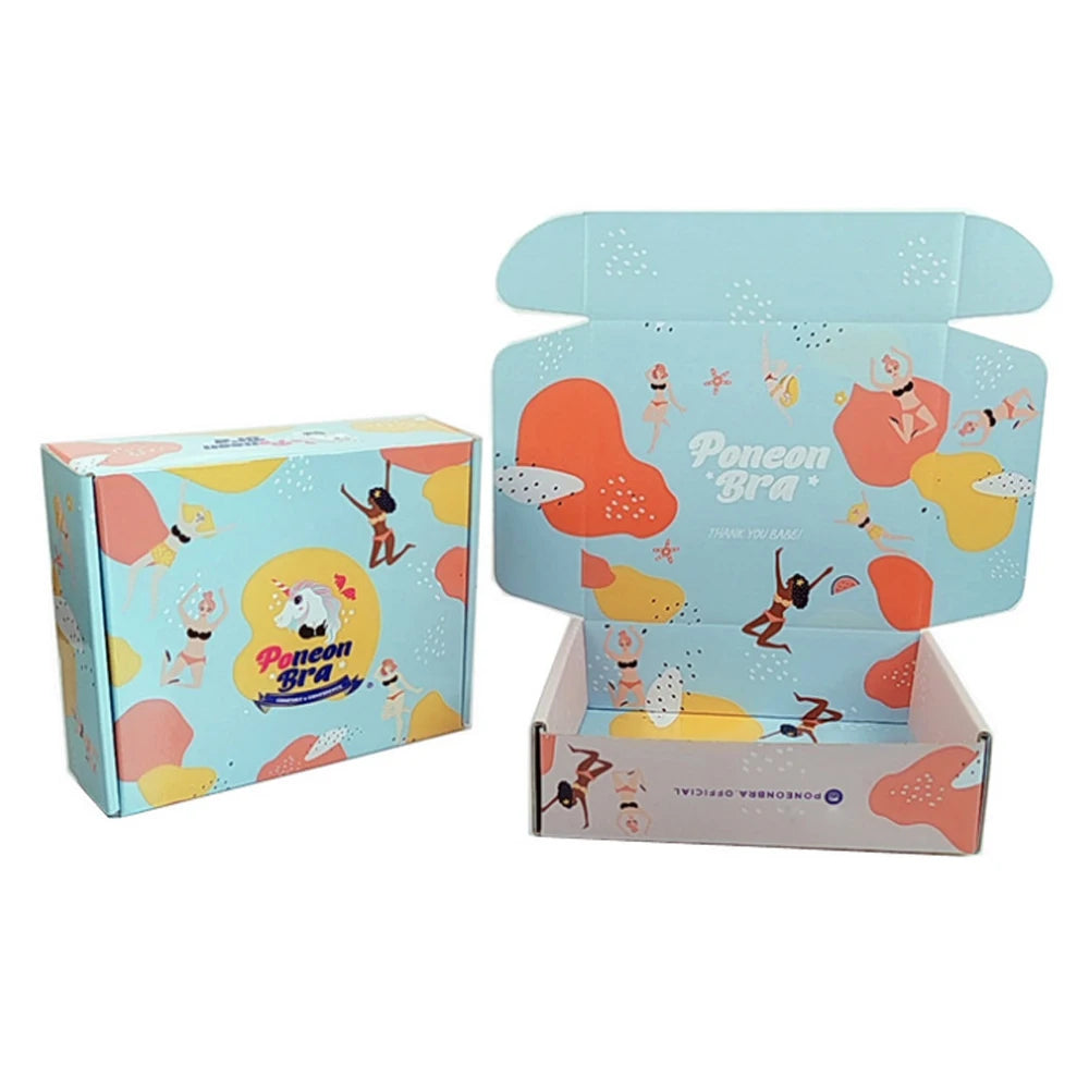 Custom Low MOQ Delicate Appearance Printing Boxes for Socks Fur Reasonable Price Mailer Packaging with Embossing Matt Lamination
