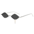 New Fashion Retro Punk Women Punk Sunshades Metal Small Diamond Sunglasses