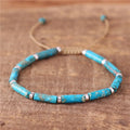Bohemian 4*13mm Imperial Jasper Tube Turquoise Natural Stone Beads Dainty Bracelet Boho Fashion Jewelry Wholesale Dropshipping