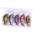 Wholesale JM0665B Combo 10cm 16.5g 5pcs/box 6 Segments Multi Jointed Minnow Fishing Lures Set