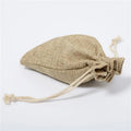7*9cm Linen Drawstring Pouch for Jewelry Small Cloth Bag for Coffee Beans or Candy Packaging Linen Gift Storage Bag