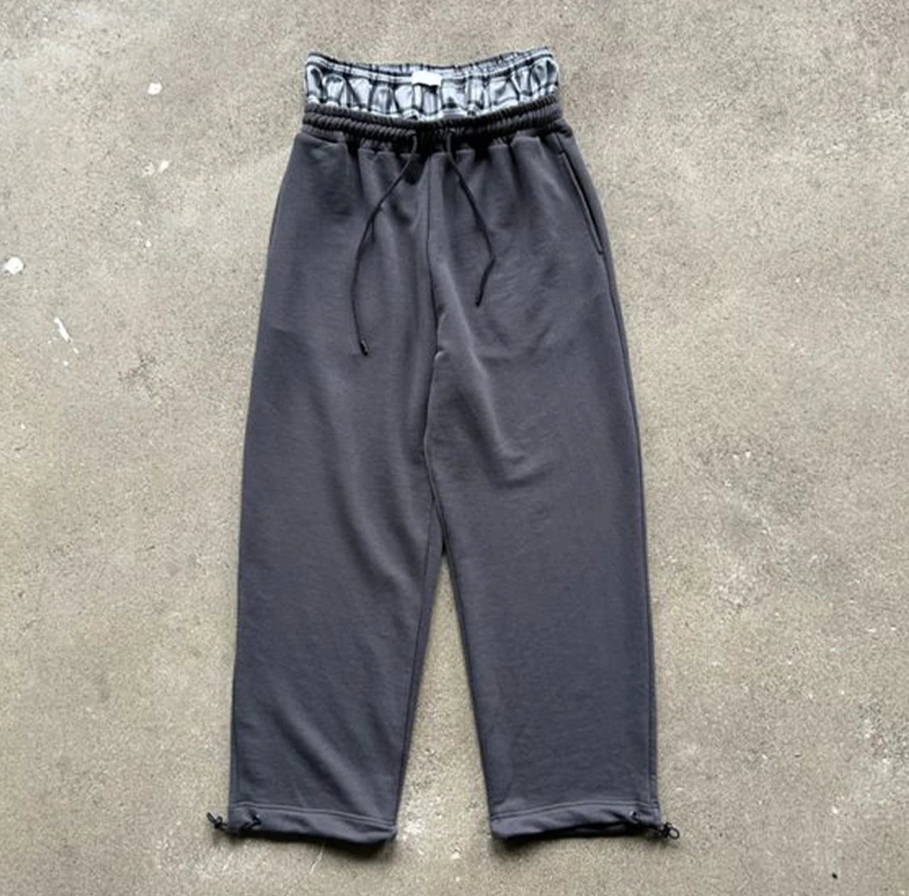 Unisex Thick Oversized 500 Gsm Cotton Joggers Long Straight Leg French Terry Double Anti-Pilling Casual Y2K XL Sweatpants for
