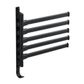 No Punching Wall Mounted Rotate Towel Rack Towel Bars for Bathroom  Swivel Towel Rack Holder with Hook Rail