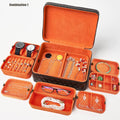 Necklace Bracelet Watch Travel Jewelry Logo Pu Leather Jewelry Travel Box Organizer Storage Jewelry Box Travel