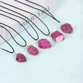 New Arrived Raw Crystals Healing Stones Purple Cobalt Calcite Rough Pendant for Gifts