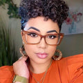 2023 Wholesale Fashion Square Cat Eye Women Glasses Frame Clear Anti-Blu-Ray Vintage Eyewear Retro Men Optical Frame Glasses