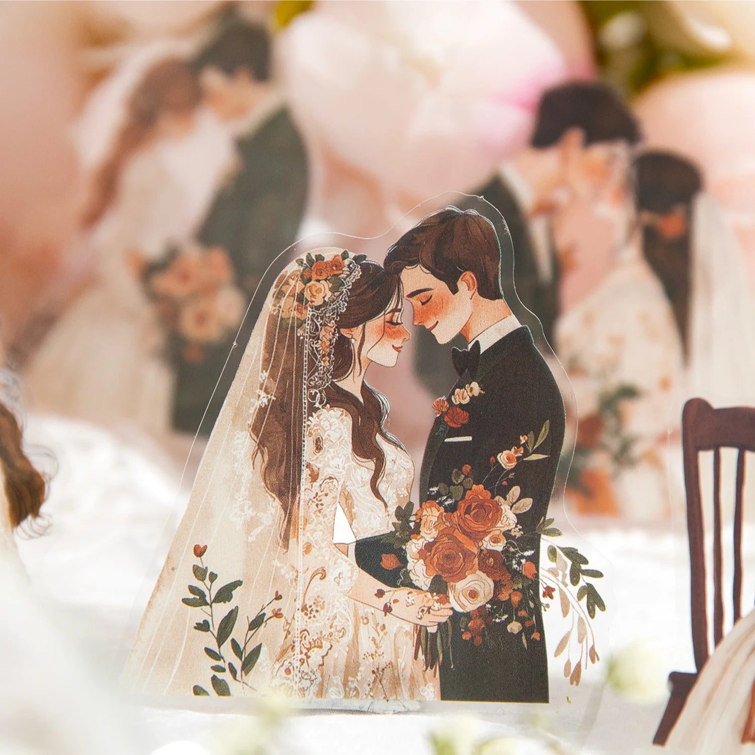 30 Stickers Per Pack Lovers Series Lovers Themed Handbook Material Decorative Stickers