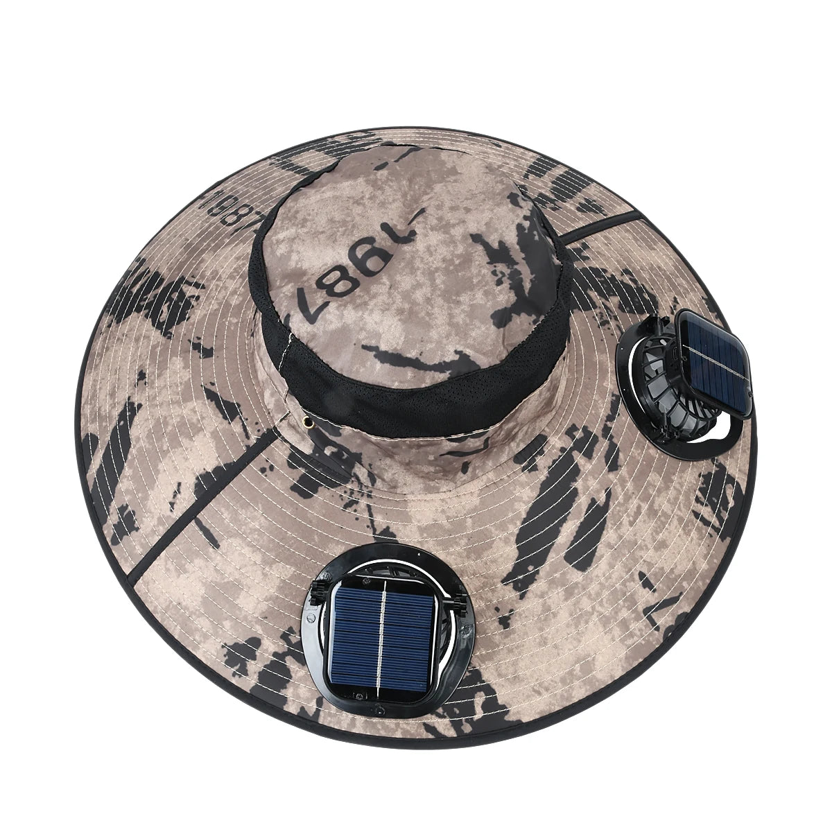 Hot Sale Popular Cooling UV Protection Summer Outdoor Work Sun Protection Hat Solar Fan Hat With Two Solar Fans