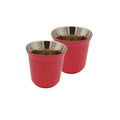 Stainless Steel Double Walled Espresso Coffee Cup Set 2 Metal Tea Water Mug