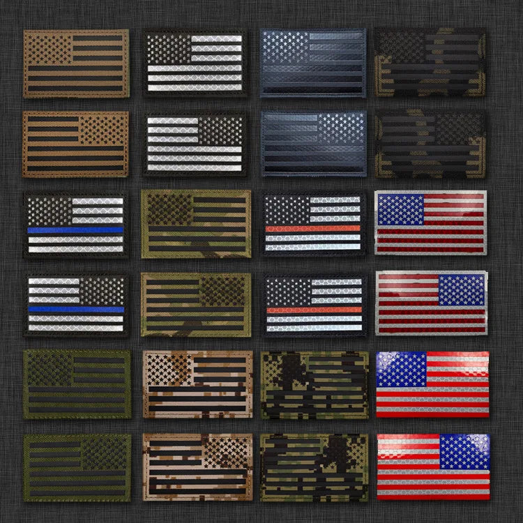 Premium Custom Badges Nylon + Polyester Material for for Backing Various Flag Designs Clothing Backpacks Caps Coats Flying