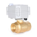 3/4'' Brass Electric Water Valve 10bar 9-24VAC/DC or 110-230VAC Auto Return NO/NC Failsafe With Manual Override