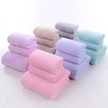 Wholesale Cheap Microfibre Coral Fleece Bath Towel Gift Soft Absorbent Face Towel Set in Towel