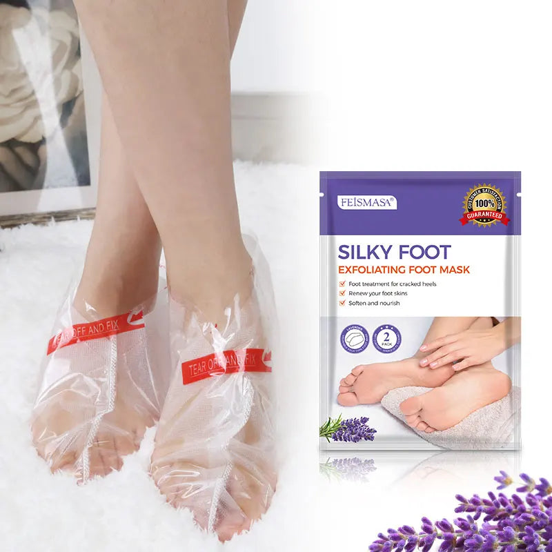 Your Logo Beauty Lavender Exfolianting Foot Peeling Mask Mositure Foot Skin Care Mask