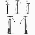 Portable Super Hand Air Floor Pump for Bicycle Road Balls Multi-Purpose Presta Schrader Valves Portable Plastic Bike Pump