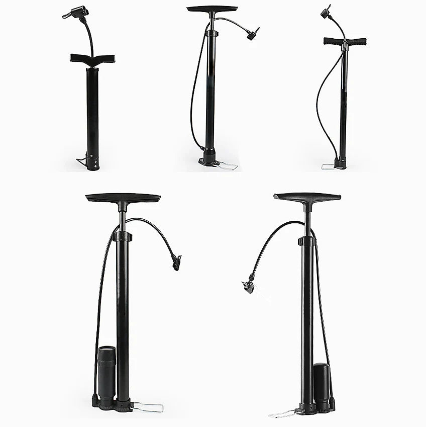 Portable Super Hand Air Floor Pump for Bicycle Road Balls Multi-Purpose Presta Schrader Valves Portable Plastic Bike Pump