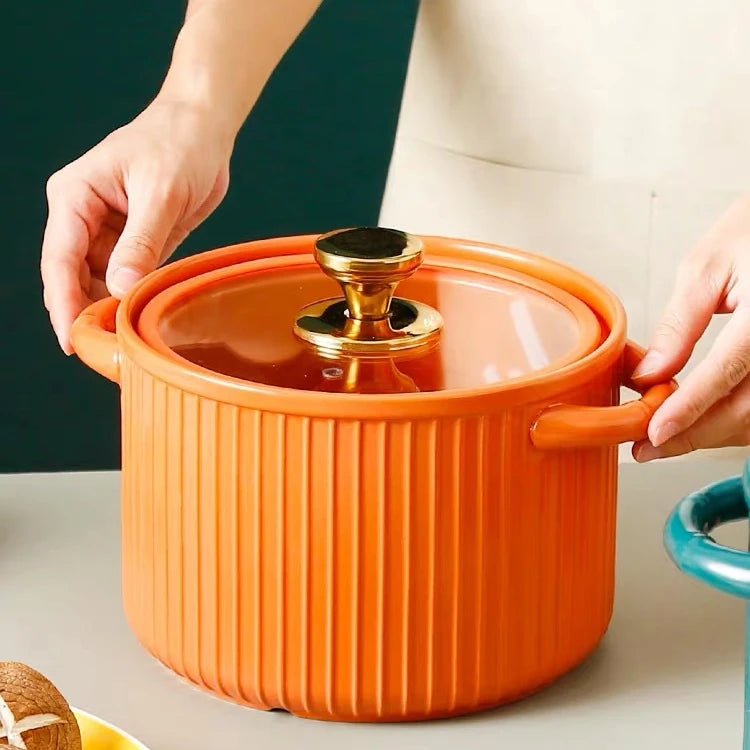 Drop Shipping Ceramic Pot Open Fire Stew Pot Stone Pot High Temperature Cooker Non-stick Gas Cooker Special Ceramic Casserole