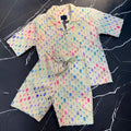 YSJY Manufacturer Streetwear Beach Wear Shirt Short Set Men Summer Oversized Shorts and t Shirt Set Unisex