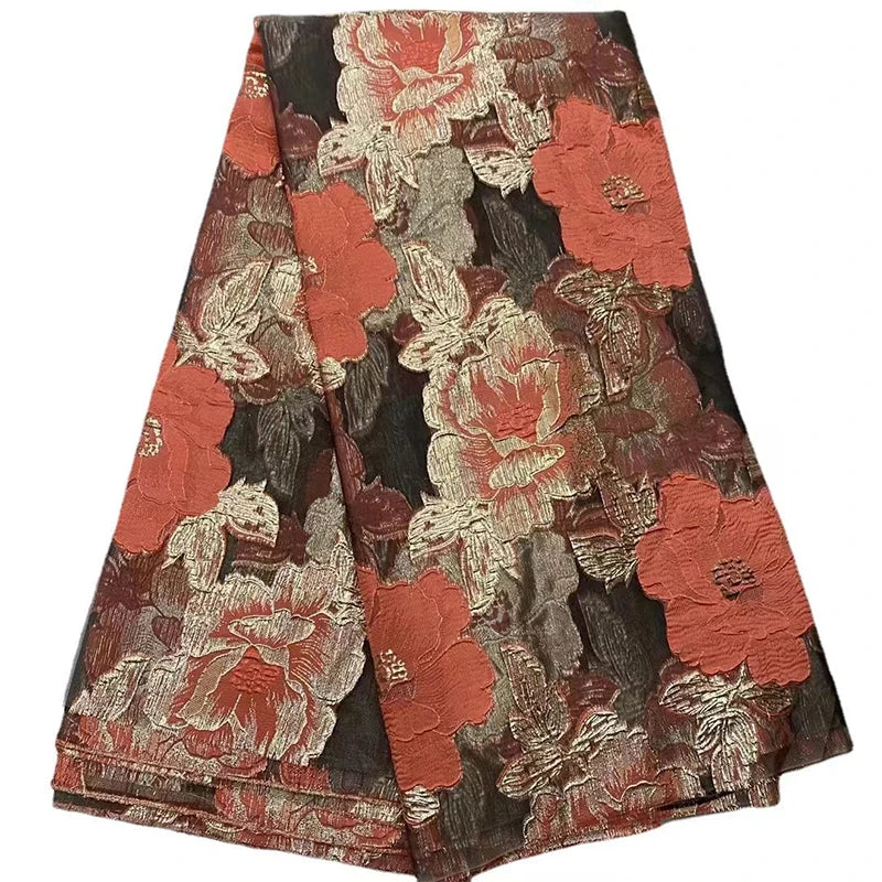 Luxury 3d Flower Embroidered Organza swiss Lace Fabrics for Women