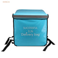 Wholesale Custom Logo Blue Front Opening Tarpaulin Thermal Cooler Bag Zipper Closure Waterproof Insulated Food Delivery Bag for
