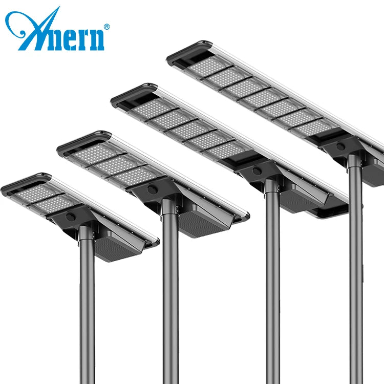 Anern Newest All-in-one Solar Wind Led Street Light 100watt Waterproof