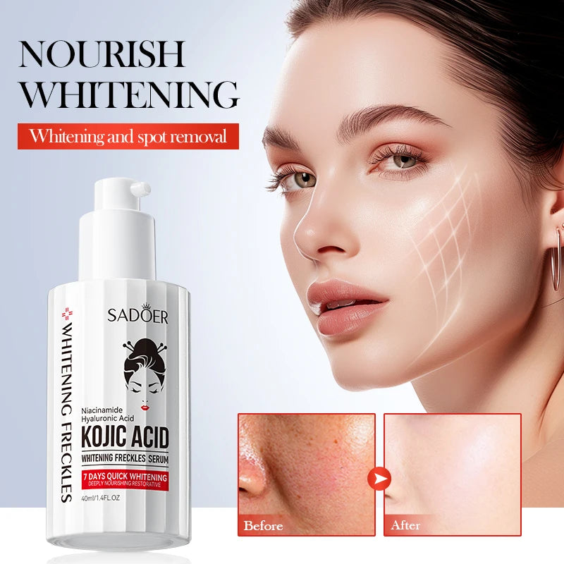 40ML SADOER Kojic Acid Brightening Spot Correcting Essence Hydrating and Revitalizing Skin Serum