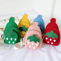 Fashion Children Cute Cartoon Canvas Shoulder Bag Summer Mini Customized Chest Sling Bag Strawberry Crossbody Waist Bag