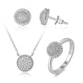 POLIVA Unique Design 925 Sterling Silver Jewelry Sets Aaa Cubic Zirconia Shining Diamond White Gold Necklace Set Jewelry