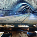 3D Extended Space Wallpaper Tunnel Mural Creative Personality Restaurant Bar Ktv Internet Cafe Industrial Style Wallpaper