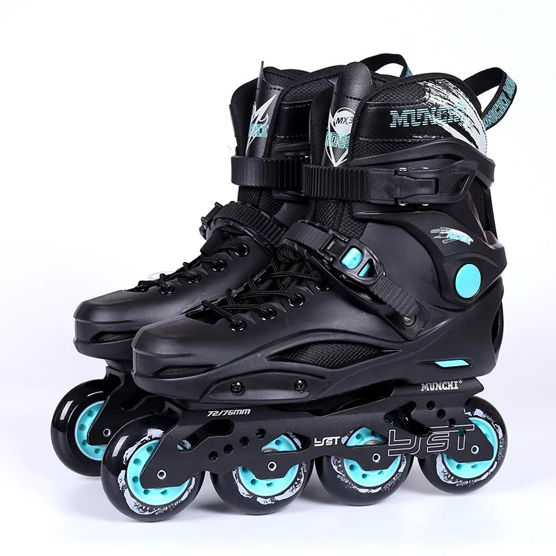 EACH Custom 4-Wheel Inline Roller Skates for Adults Professional Level Freestyle Shoes with PU Aluminum EVA Materials