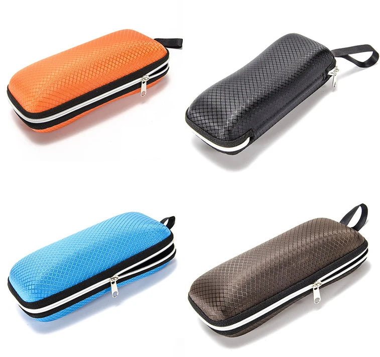 2024 Direct Selling Eyewear Sunglasses Box Retro Fashion Portable Linen Lanyard Eva Sunglasses Box