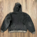 Custom Manufacturer Cropped Vintage Embroidery Heavyweight Acid Wash Zip up Hoodie Men