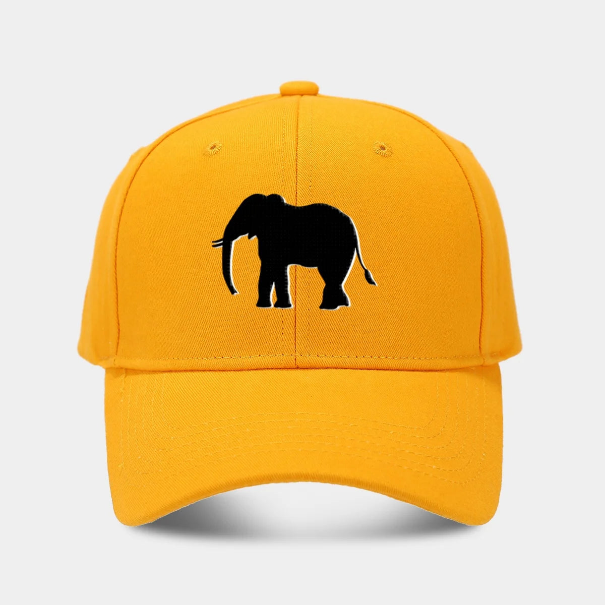 Custom 3D Embroidery Elephant Pattern Logo  Baseball Cap for Man Mens and Woman Dad Hats With Logo Dad Hat