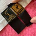 Handmade Book Cover Fold Shiny Gold Woven Hem Labelbrand logo Clothing Hem Tag for Sleeves