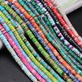 Wholesale 3x6mm Sea Sediment Jasper Beads Loose Rondelle Wheel Shape Heishi Beads Beads for Jewelry Making